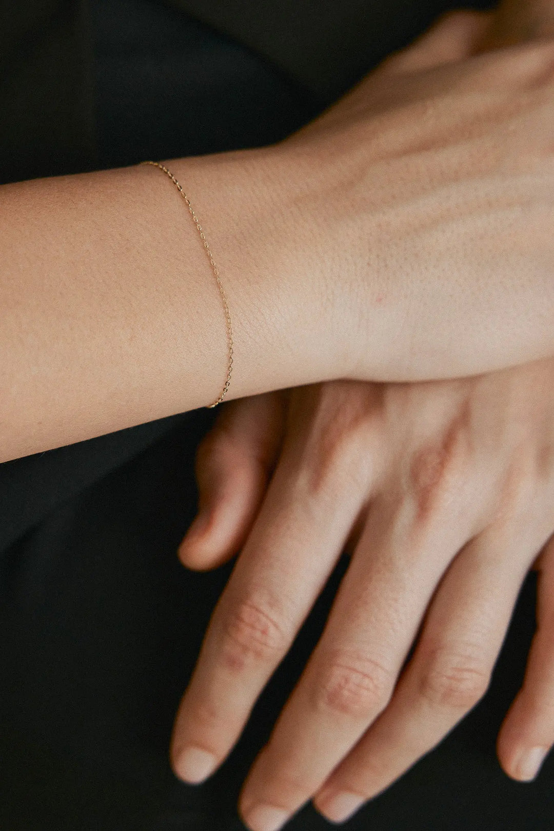 [14K] Skin chain bracelet