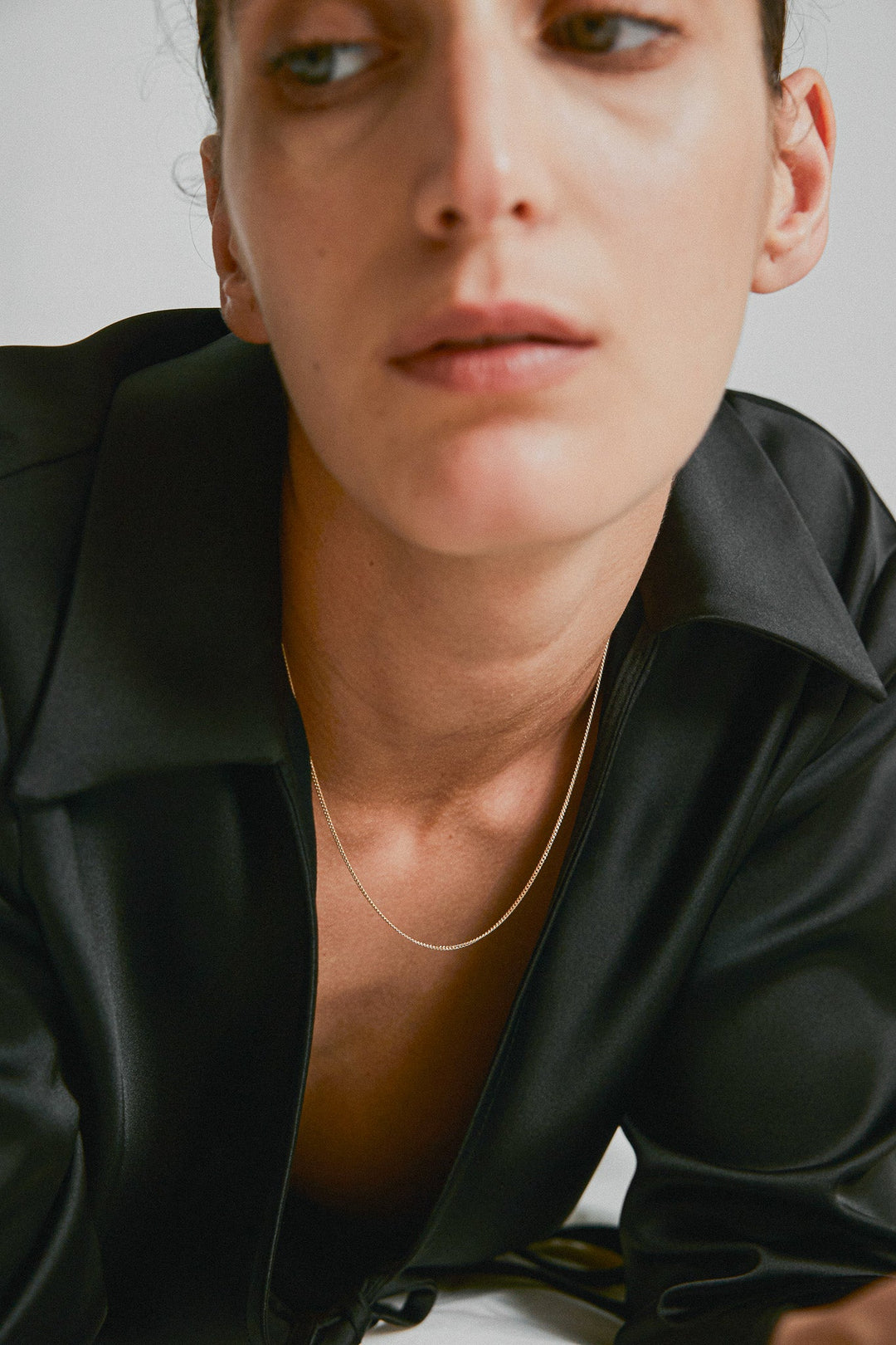 [14K] Curb chain necklace