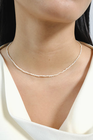 Petite pearl necklace