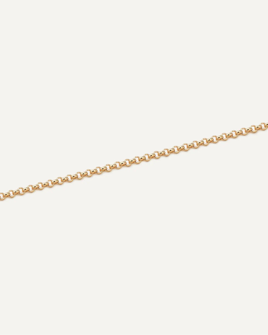 Gold Plated Sterling Silver Rolo Chain Necklace – 22" Or 30" Length, 1mm Width, Adjustable Lobster Clasp
