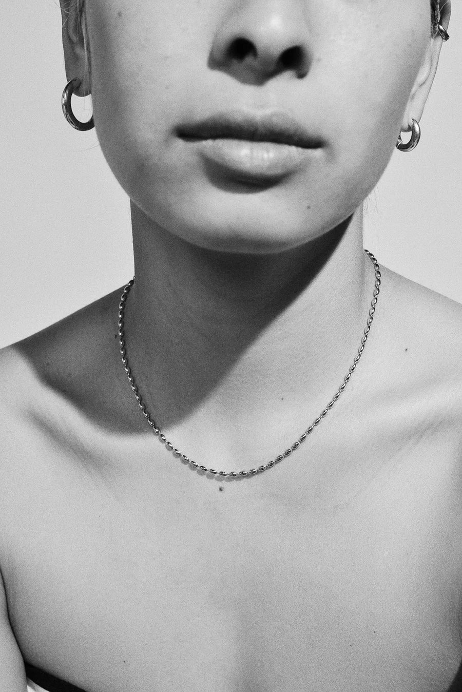 Unite chain short necklace