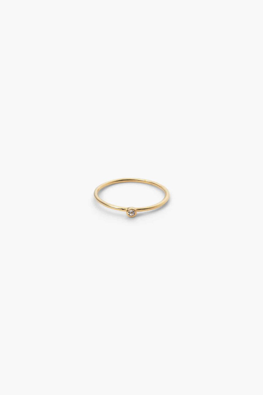 Mini one stone ring