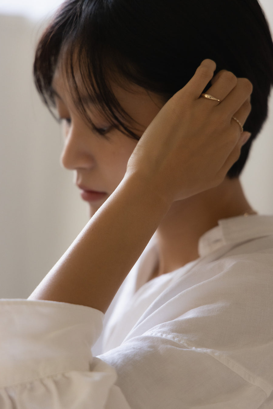 [14K] Plump point ring